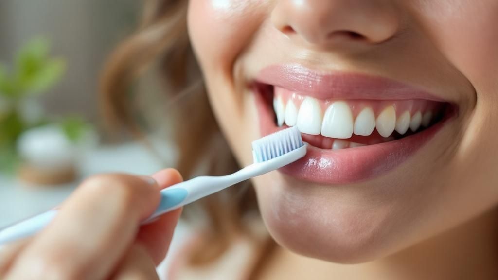 Patient with bleeding gums learning how to stop gum bleeding at home